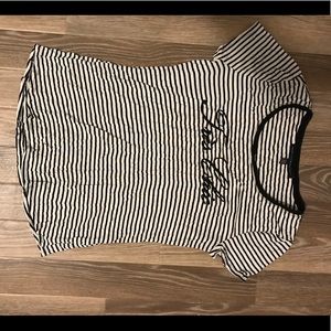 Cute black and white baby tee